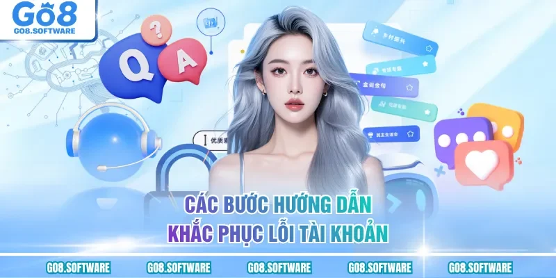 Các bước hướng dẫn khắc phục lỗi tài khoản