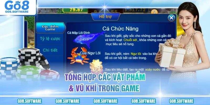 Tổng hợp các vật phẩm & vũ khí trong game