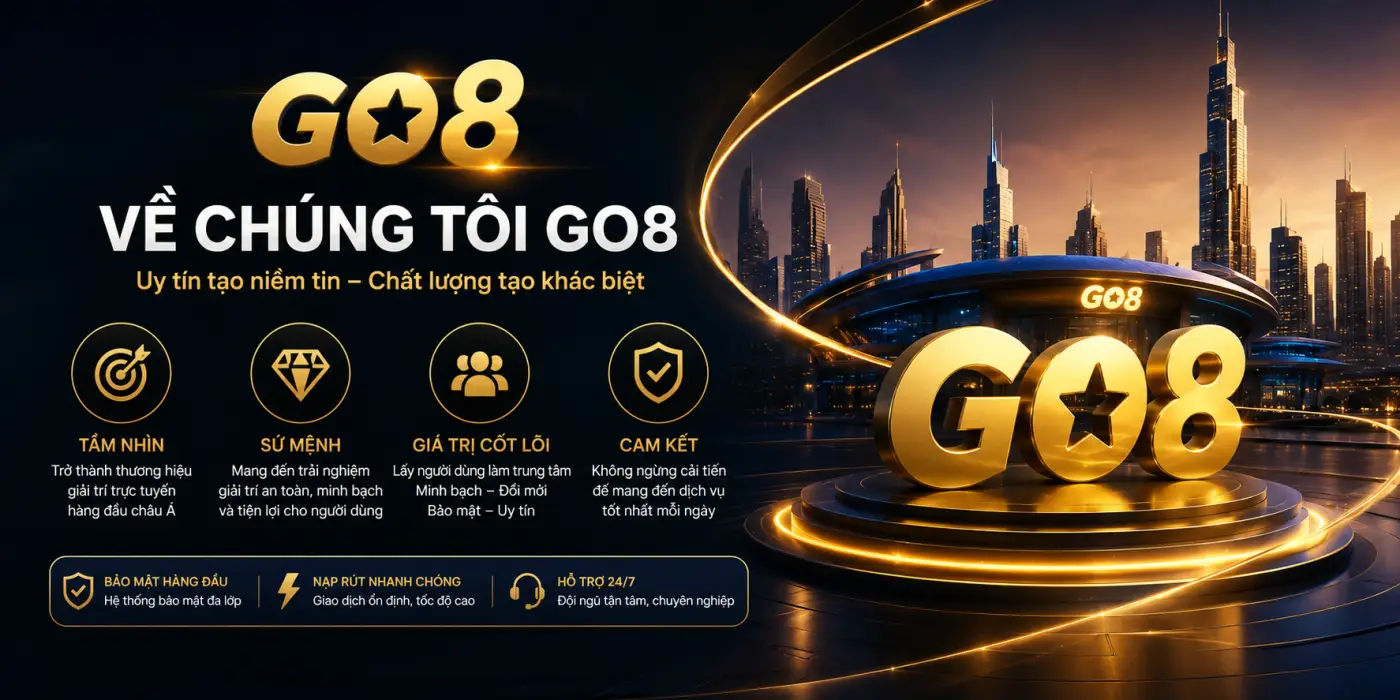 Về Chúng Tôi GO8 - Nhà Cái Uy Tín #1 Việt Nam