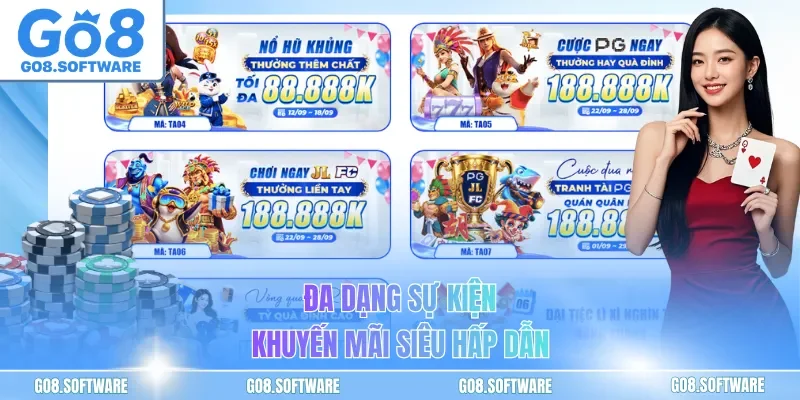 Đa dạng sự kiện khuyến mãi siêu hấp dẫn